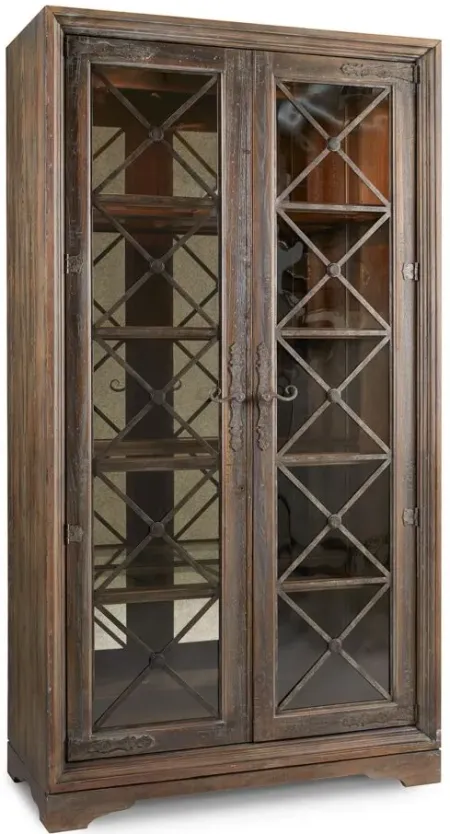Hill Country Display Cabinet in Brown by Hooker Furniture