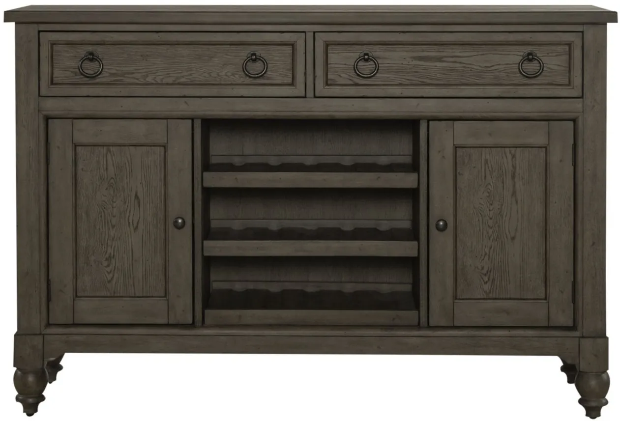 Americana Farmhouse Buffet in Dusty Taupe by Liberty Furniture