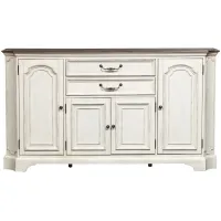 Abbey Road Hall Buffet in Porcelain White by Liberty Furniture