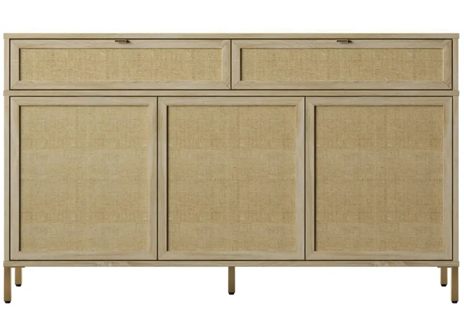 Lisa 52" Linen Sideboard w/ Drawers in Bishop Oak by Twin-Star Intl.