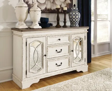 Delphine Server in Chipped White by Ashley Furniture