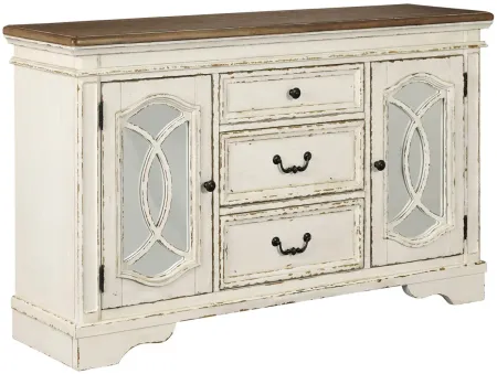 Delphine Server in Chipped White by Ashley Furniture