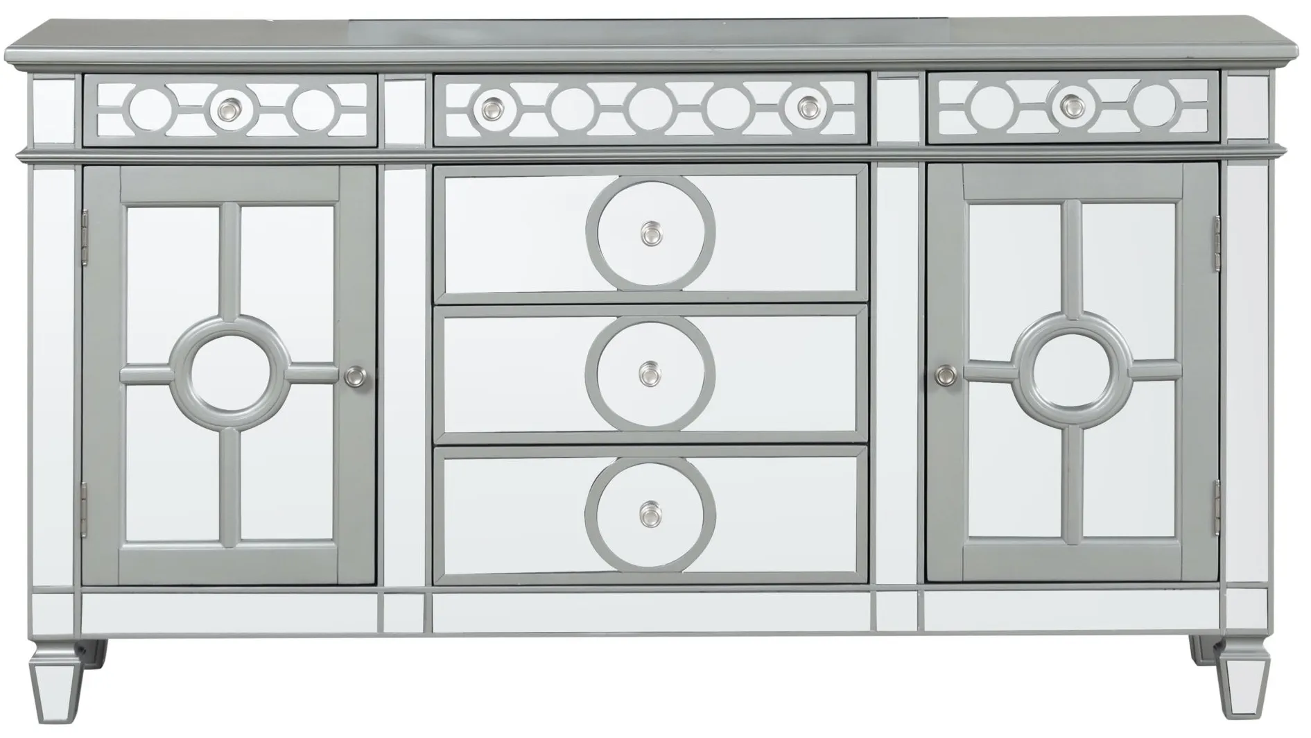 Geneva Server in Silver Champagne by Glory Furniture