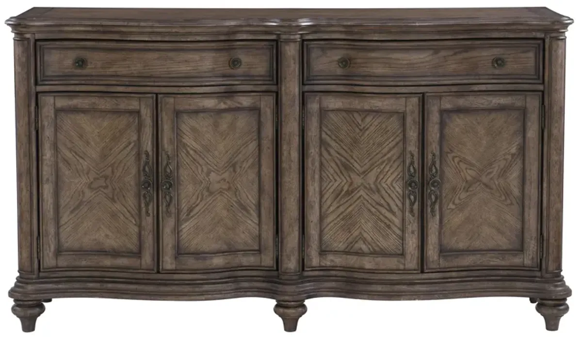 Moorewood Park Buffet in Dark Oak by Homelegance