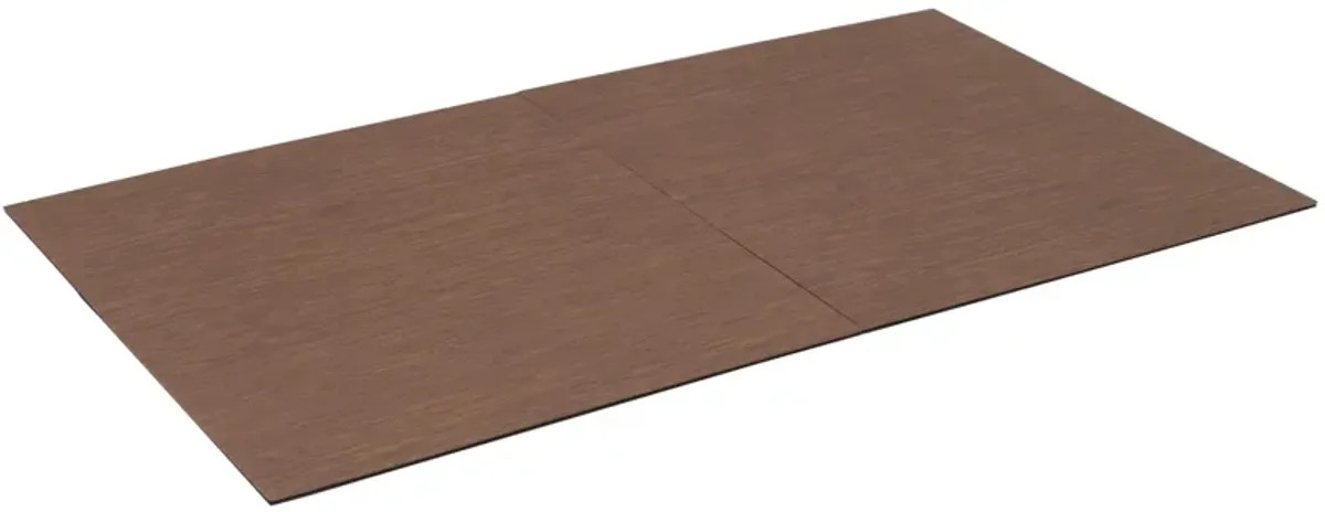 Coventry Dining Table Protector in Oak/Brown Felt by International Table Pads