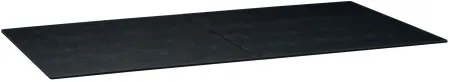 Halloway Dining Table Protector in Black / Black by International Table Pads