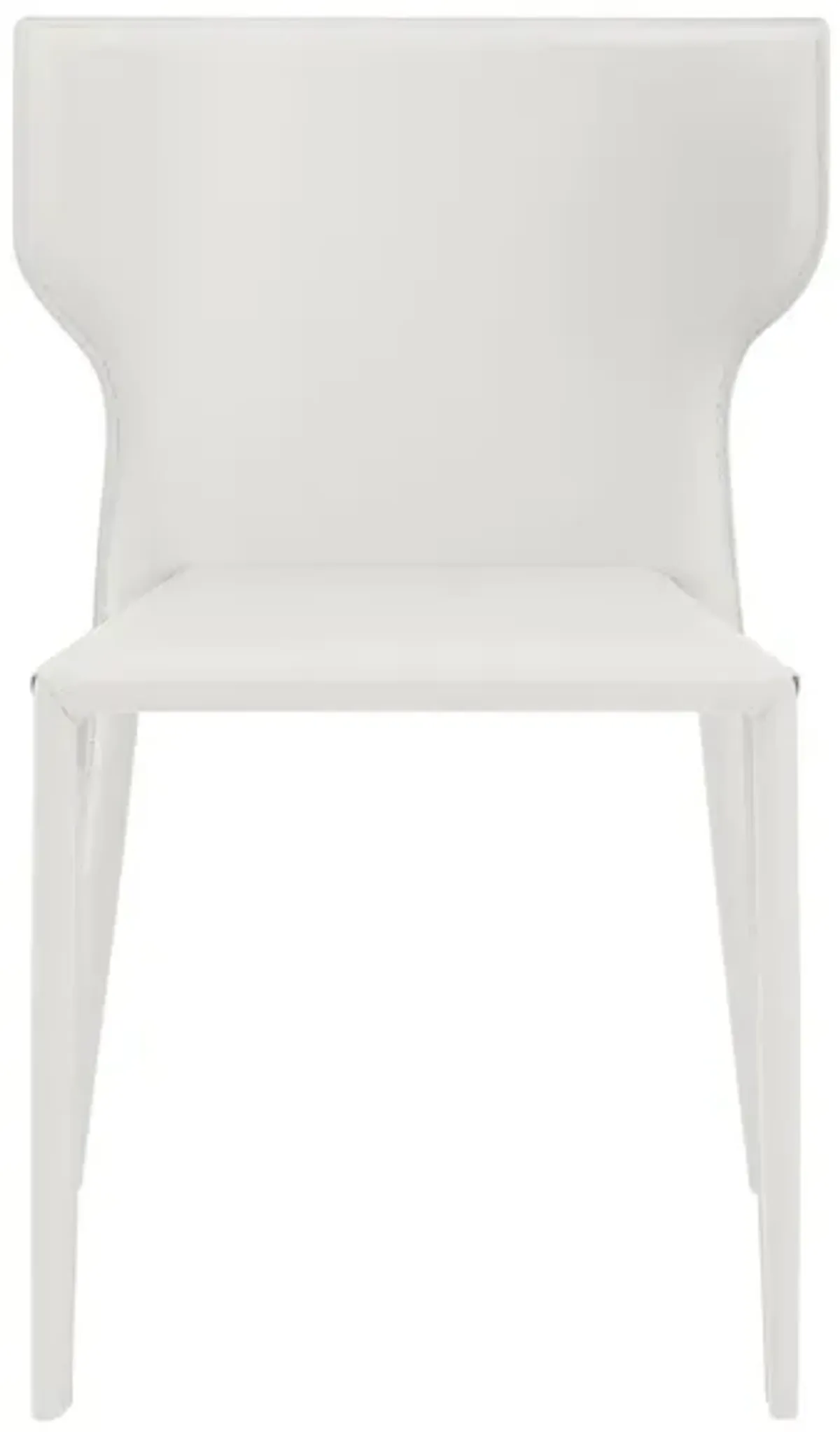 Divinia Stacking Side Chair Set of 2 in White by EuroStyle