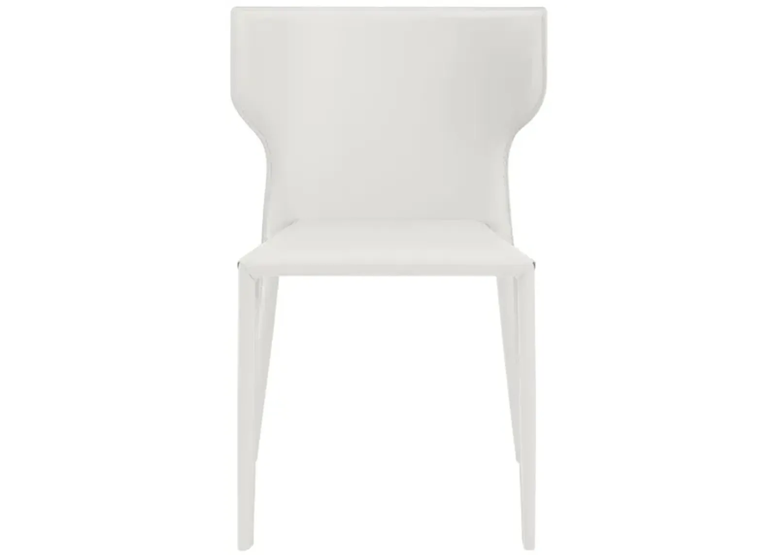 Divinia Stacking Side Chair Set of 2 in White by EuroStyle