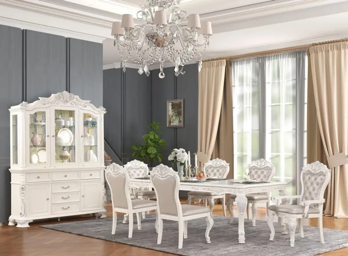 Victoria 9-pc. Dining Set in PEARL by Cosmos Furniture