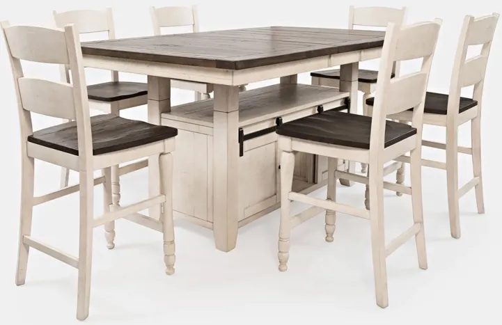 Madison County 7pc. Dining Set in Vintage White by Jofran