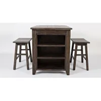 Madison County 3pc. Dining Set in Barnwood Brown by Jofran