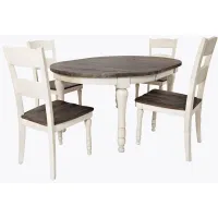 Madison County 5pc. Dining Set in Vintage White by Jofran