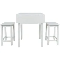 Eastern Tides Dining Set in Brushed White by Jofran