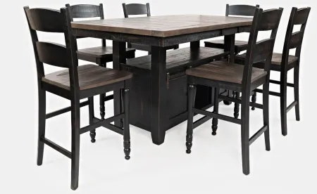 Madison County 7pc. Dining Set in Vintage Black by Jofran