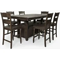 Madison County 7pc. Dining Set in Barnwood Brown by Jofran
