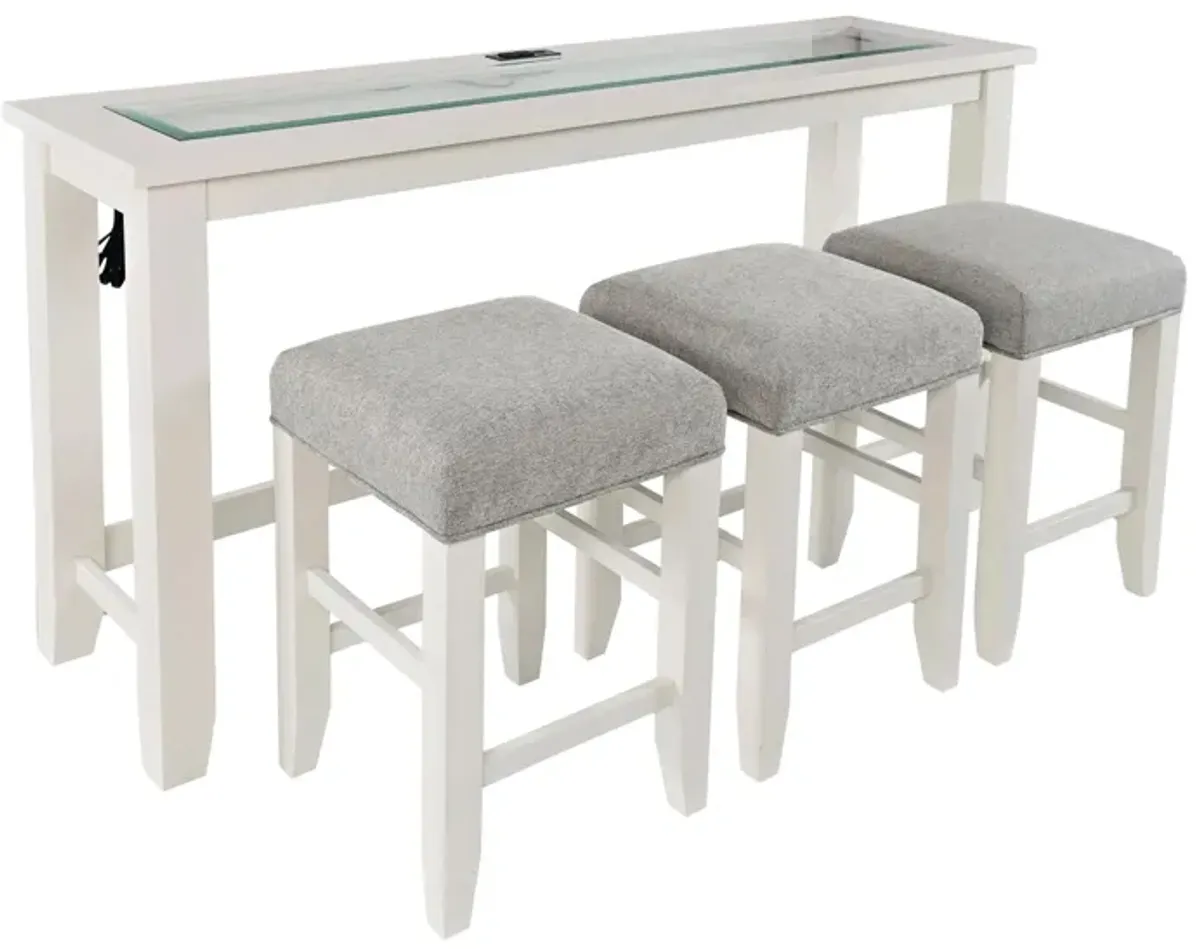 Urban Icon Dining Set in White by Jofran