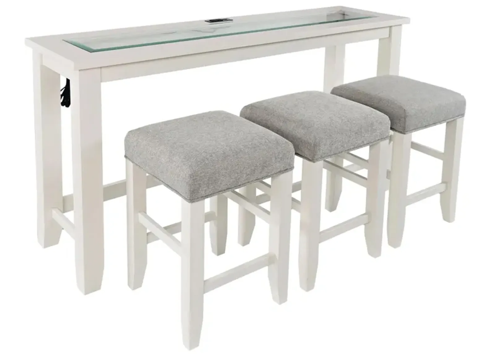 Urban Icon Dining Set in White by Jofran