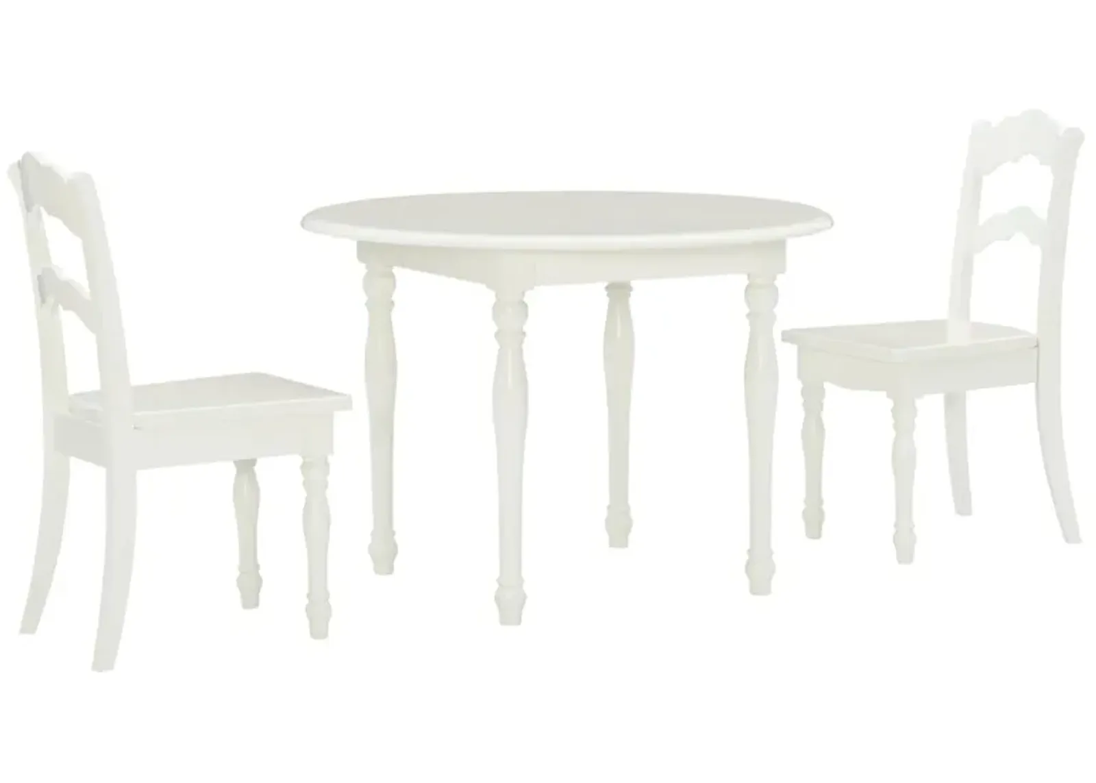 Torri Table & Chairs in White by Linon Home Decor