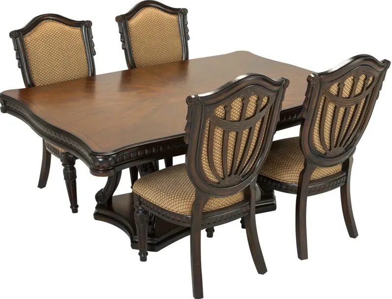 Bradford Heights 5-pc. Dining Set in Gold by Bellanest