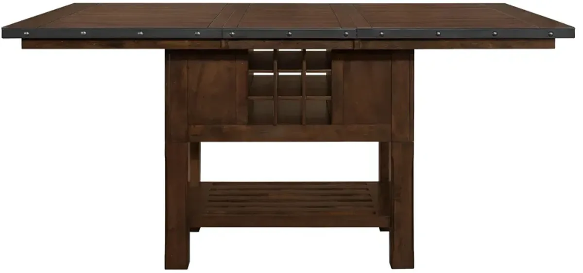 Blofeld Counter Height Table in Dark Brown by Homelegance