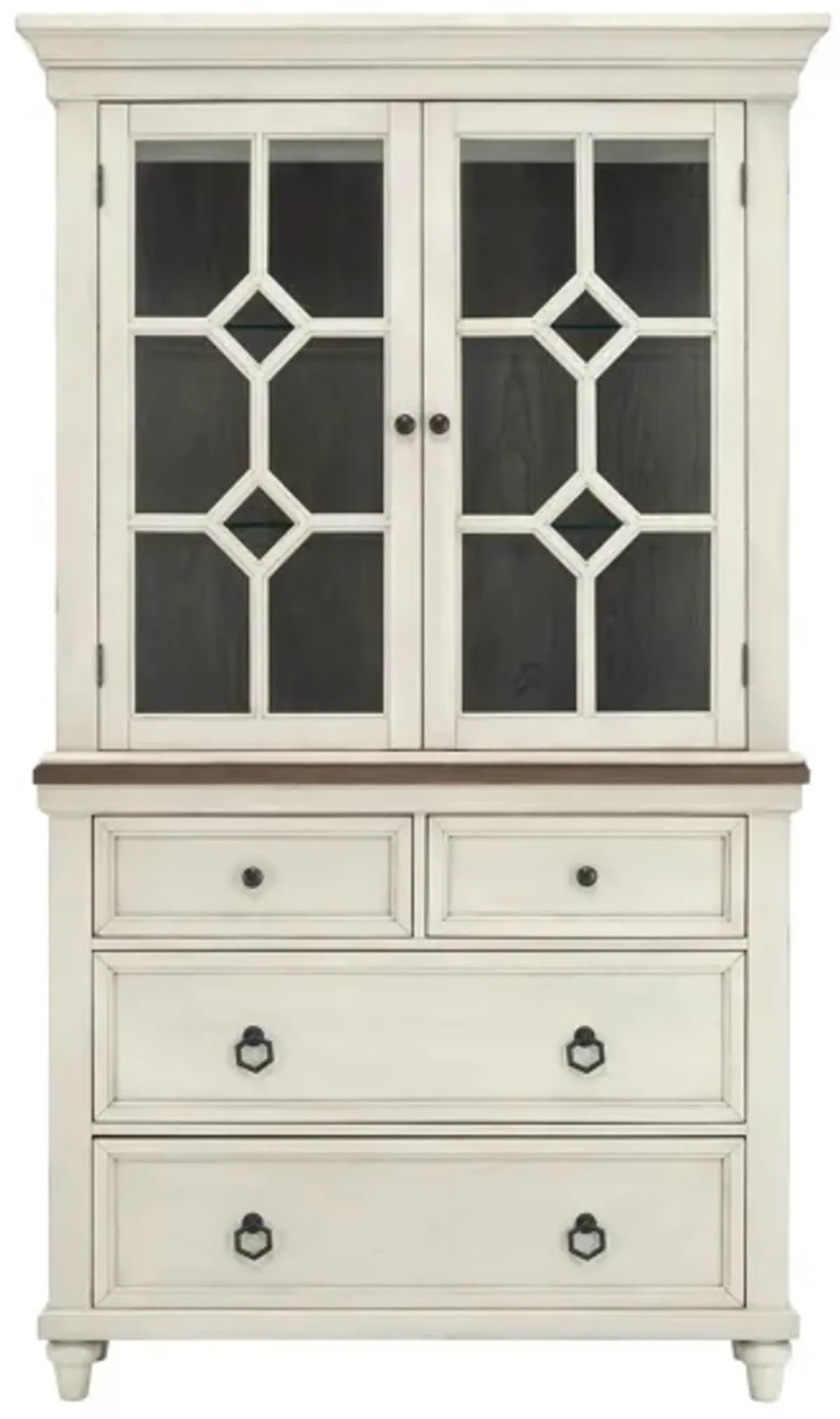 Saybrook 2-pc. China Cabinet in Two-tone by Davis Intl.