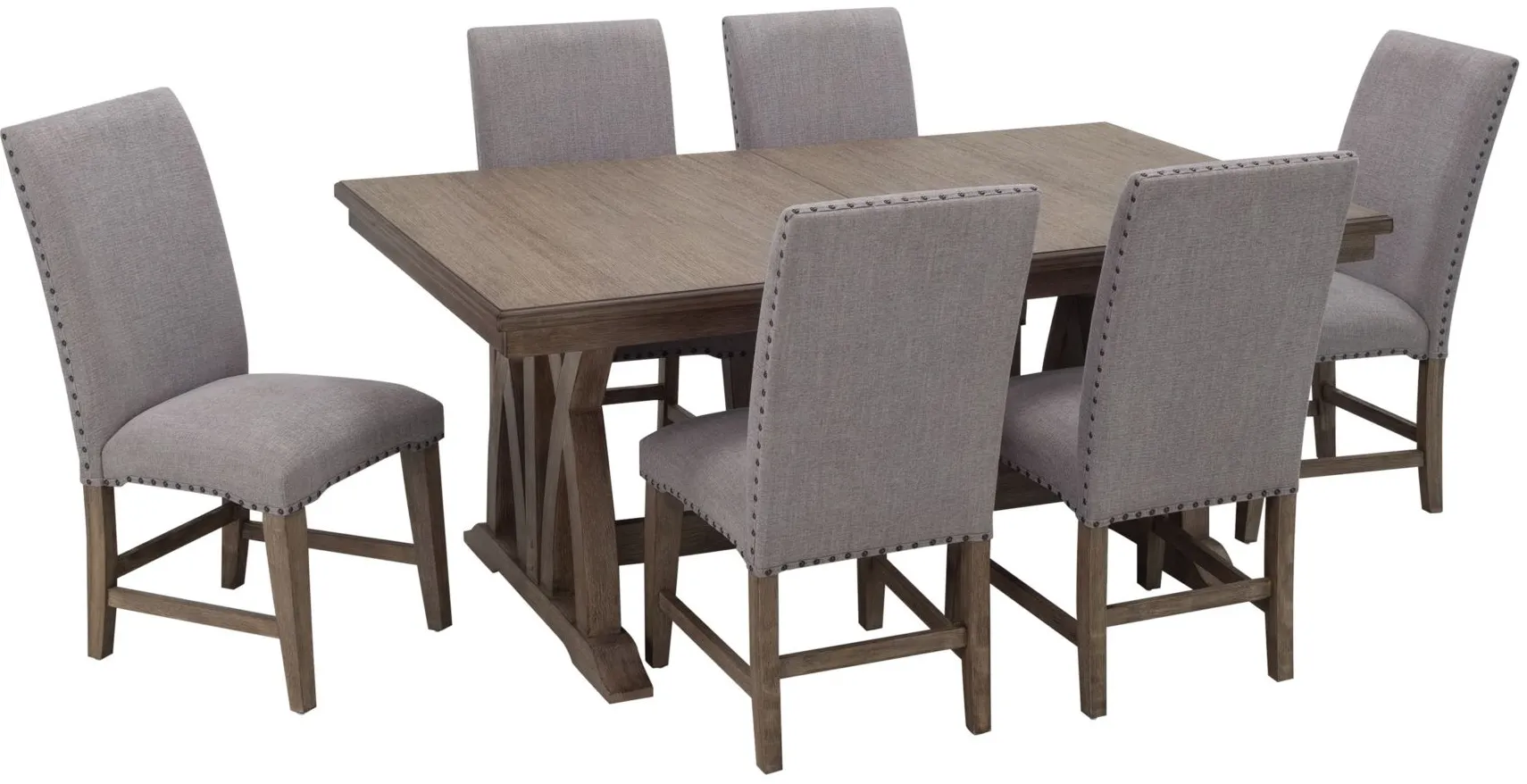 Poplar Hills 7-pc. Dining Set in Grey by Davis Intl.