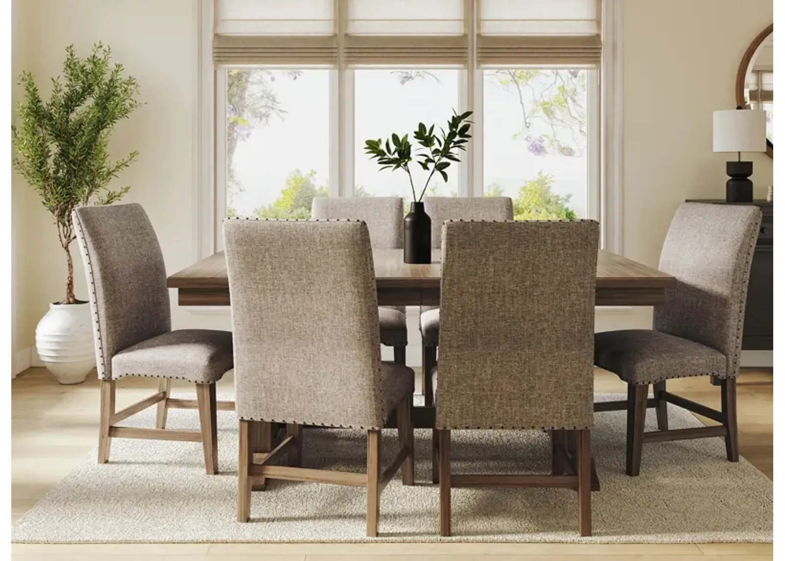 Poplar Hills 7-pc. Dining Set in Grey by Davis Intl.