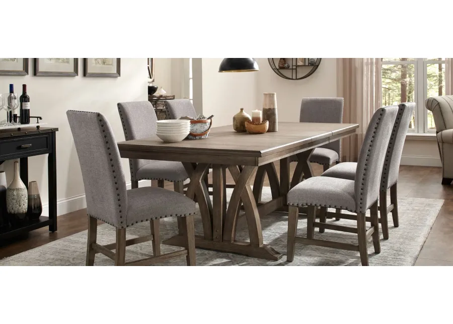 Poplar Hills 7-pc. Dining Set in Grey by Davis Intl.