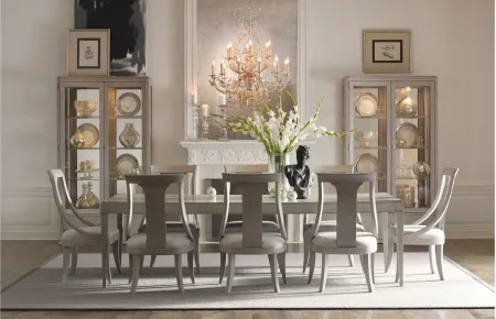 Cinema By Rachael Ray Rectangular Leg 9-pc. Dining Set in Shadow Grey by Legacy Classic Furniture