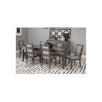 Counter Point 7-pc. Dining Set in Satin Smoke by Legacy Classic Furniture