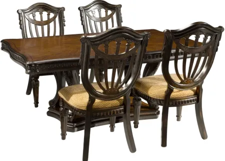 Bradford Heights 5-pc. Dining Set in Gold by Bellanest