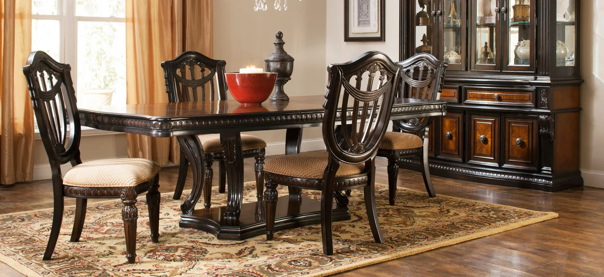 Bradford Heights 5-pc. Dining Set in Gold by Bellanest
