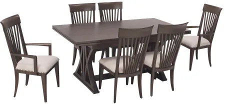 Prescott 7-pc. Dining Set in Toasted Peppercorn by Riverside Furniture