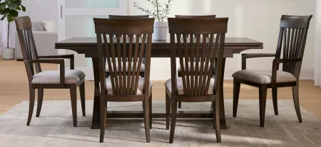 Prescott 7-pc. Dining Set in Toasted Peppercorn by Riverside Furniture