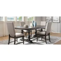 Montane 5-pc. Dining Set in Charcoal Brown by Homelegance