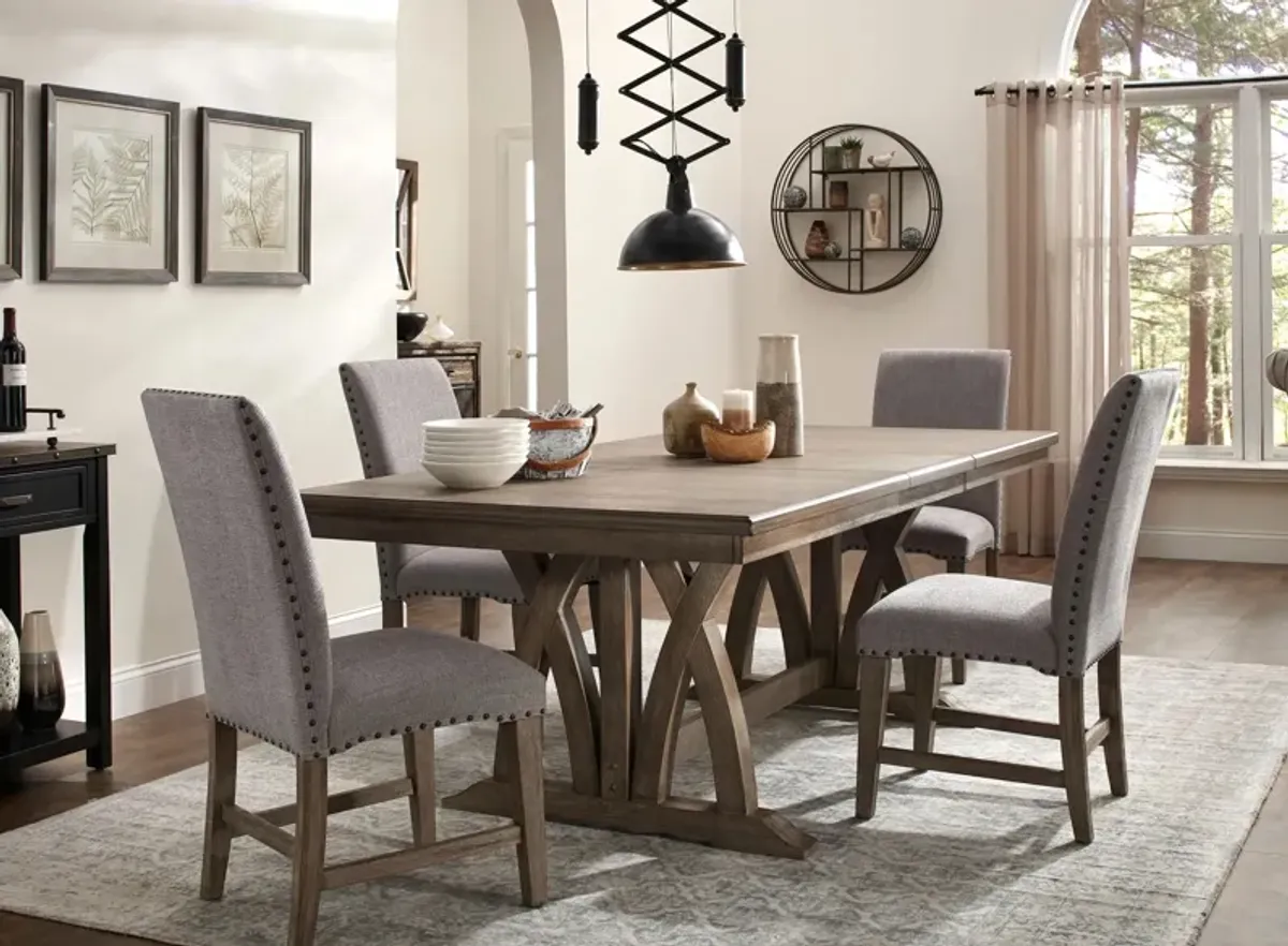 Poplar Hills 5-pc. Dining Set in Grey by Davis Intl.