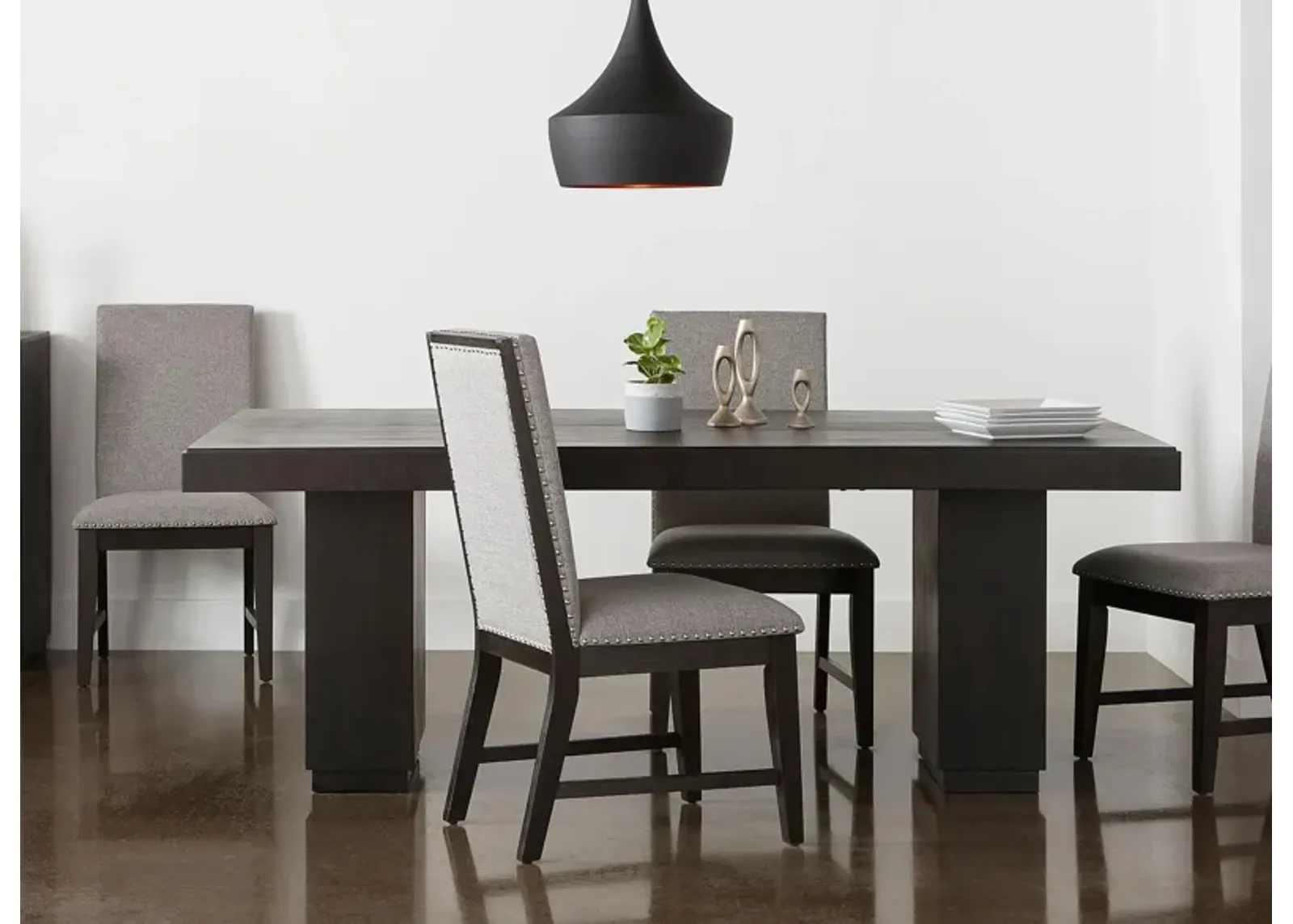 Watson 5-pc. Dining Set in Black Finishing on Acacia Veneer by Elements International Group