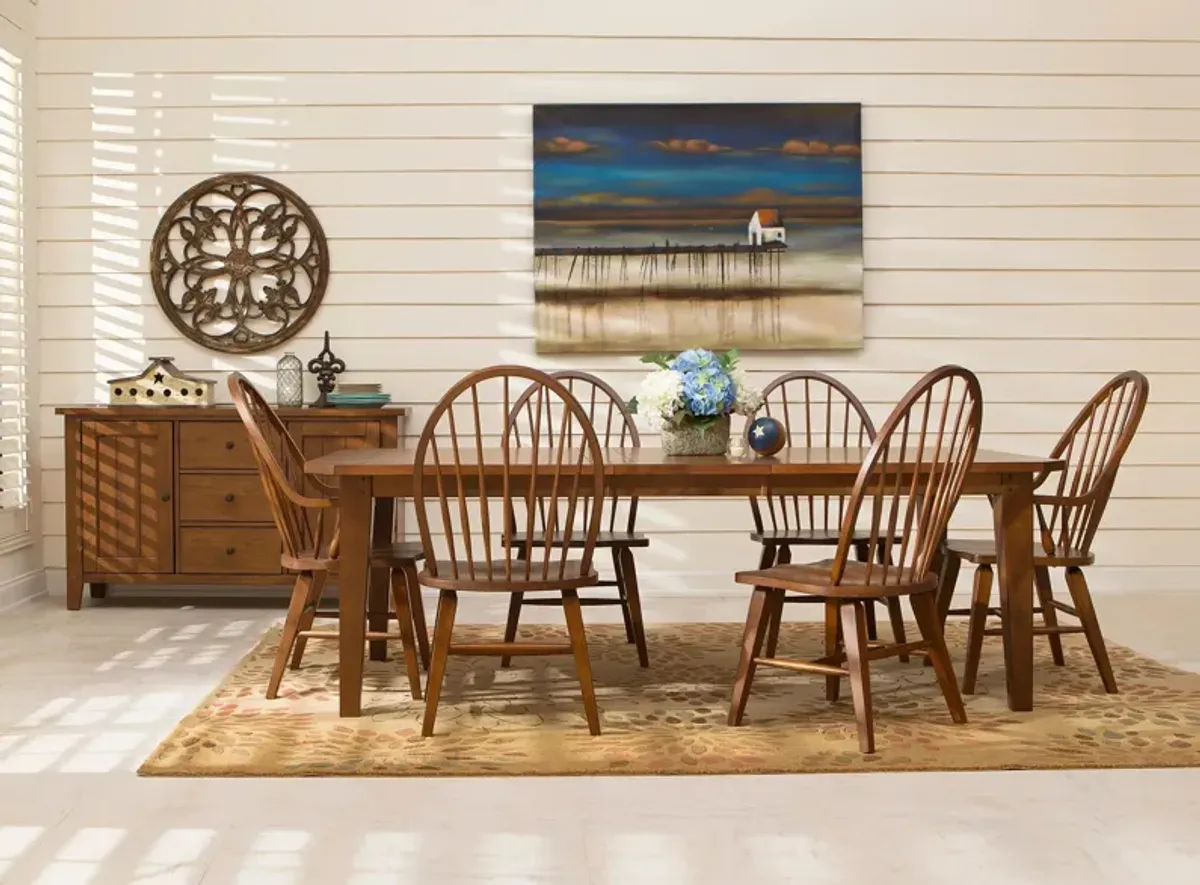 Colebrook 7-pc. Dining Set in Rustic Oak by Liberty Furniture