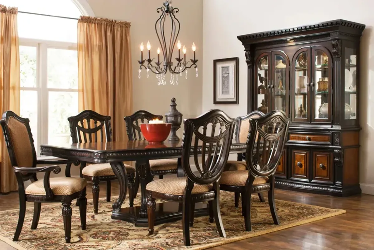 Bradford Heights 7-pc. Dining Set in Gold by Bellanest