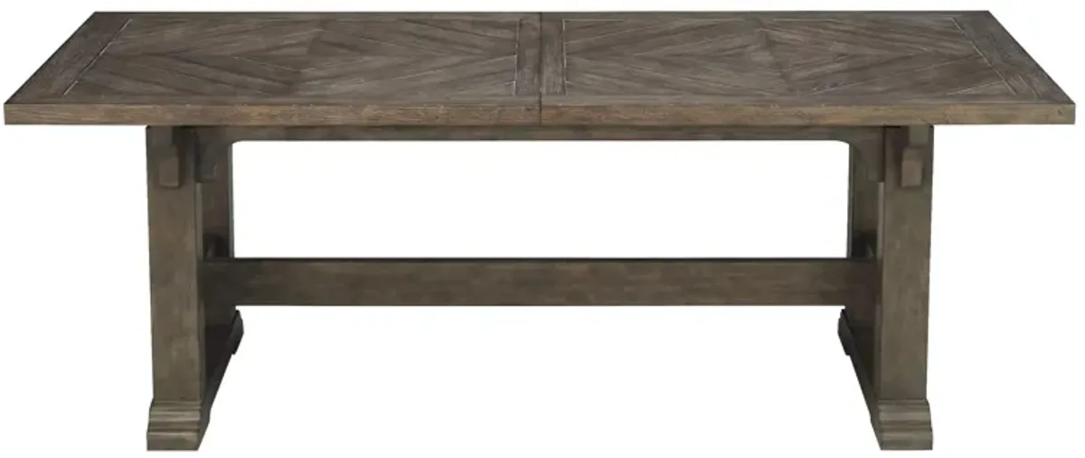 Ashford Dining Table W/ Leaf in Dark Gray by Bellanest