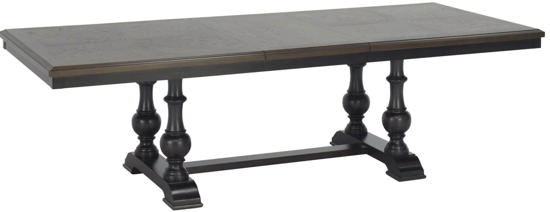 Montane Dining Table w/ Leaf in Charcoal Brown by Homelegance