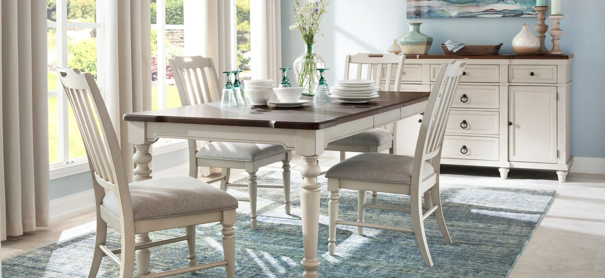 Saybrook 5-pc. Dining Set in Two-tone by Davis Intl.