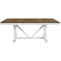 Brooklyn Dining Table in 2-Tone (Oak and White) by Homelegance
