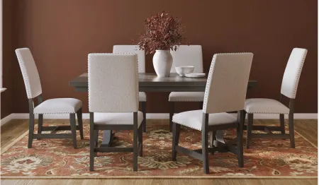 Halloway Dining Table w/ Leaf in Gray / Espresso by Davis Intl.