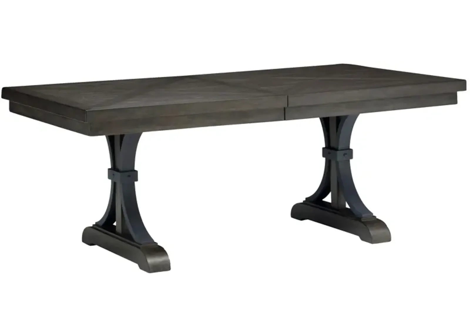 Halloway Dining Table w/ Leaf in Gray / Espresso by Davis Intl.