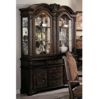Neo Renaissance 2-pc. China Cabinet in Warm Cherry by Crown Mark
