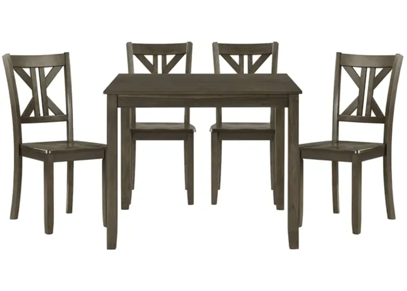 Arbor Dining Set -5-pc.. in Charcoal Brown by Homelegance