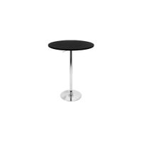 Pullman Adjustable-Height Bar Table in Black by Lumisource