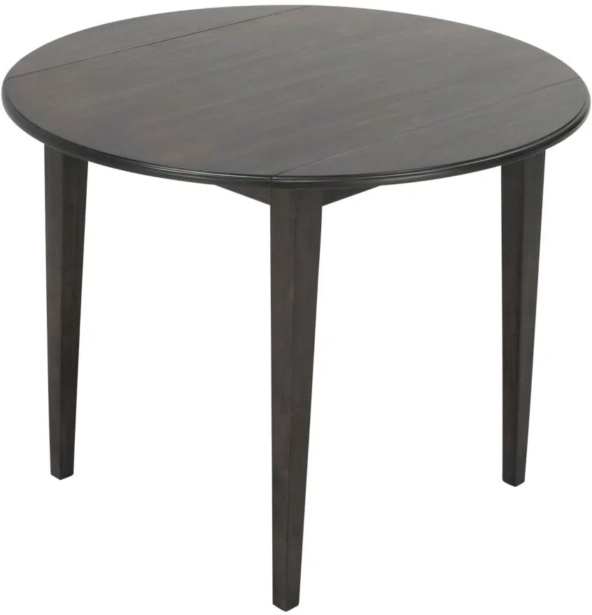 Hayes Drop Leaf Dining Table in Charcoal Gray by Bellanest