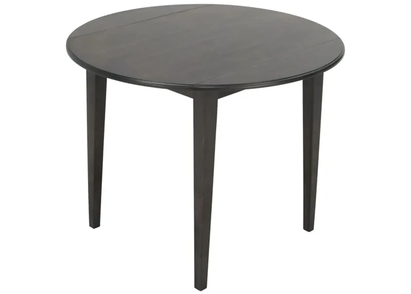 Hayes Drop Leaf Dining Table in Charcoal Gray by Bellanest